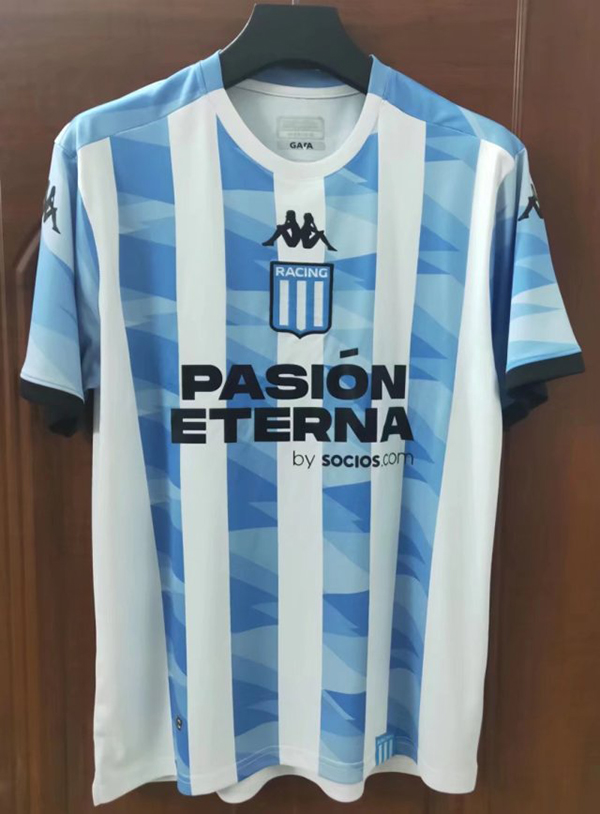 22-23 Season Racing de Avellaneda Third Blue-White Soccer Jersey